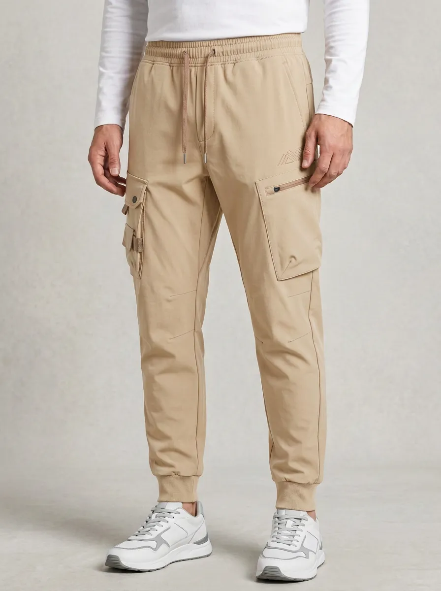 Streetwear Graphic Print Classic Look Men's Cargo Jogger Pants