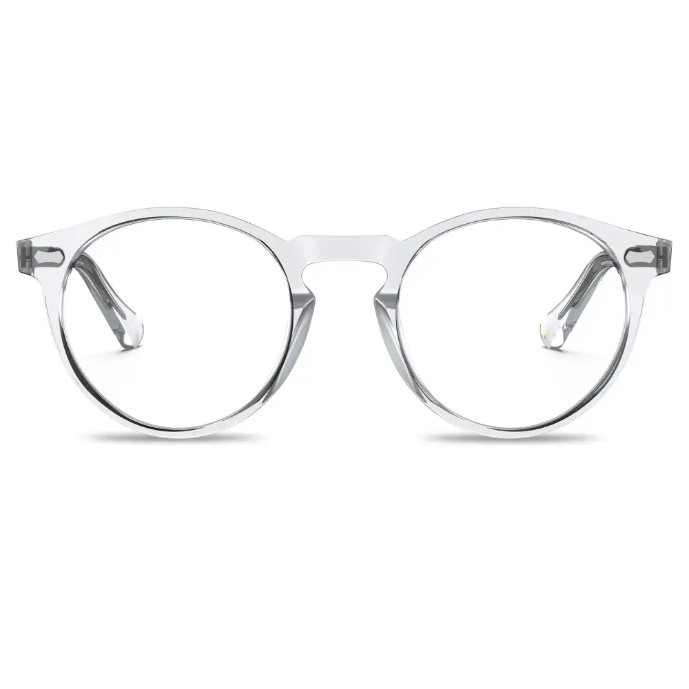 Sleek Round Full Rim Acetate Blue Light Eyewear