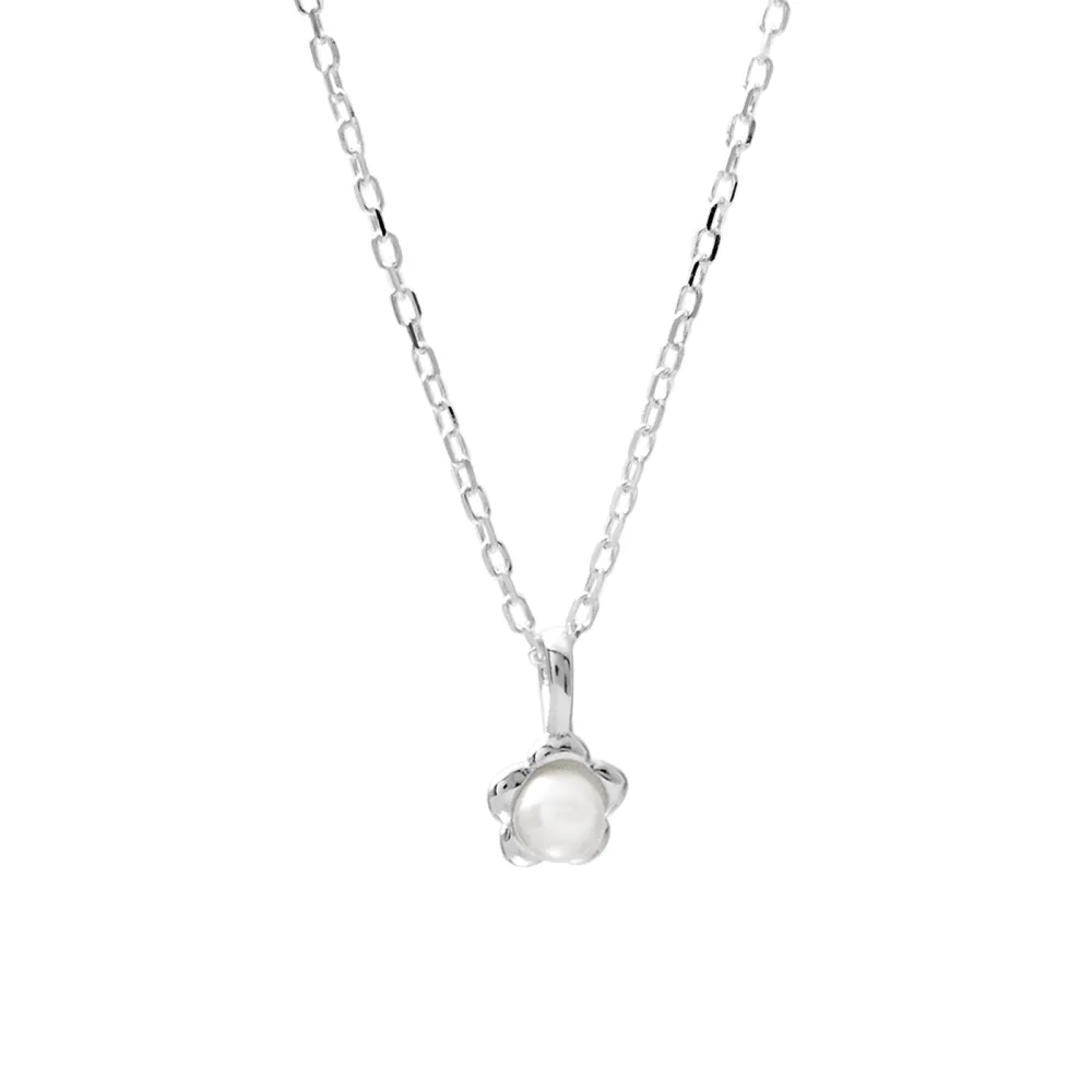 Petite Flower Pendant Necklace