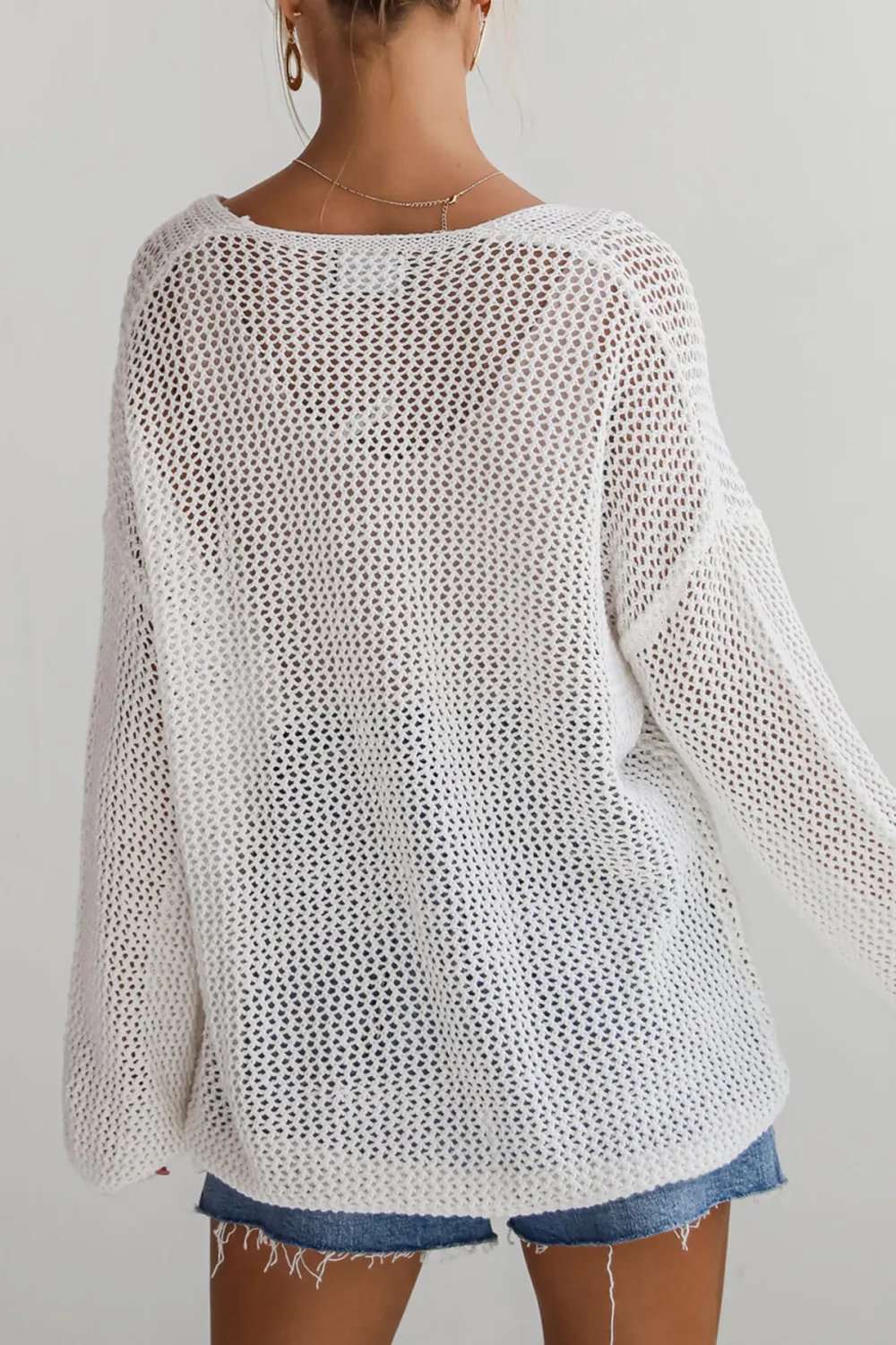 Open Knit Sweater