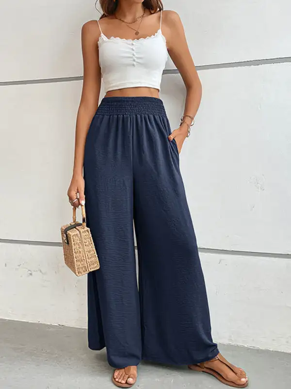 Clean Flared Wide Leg Pants