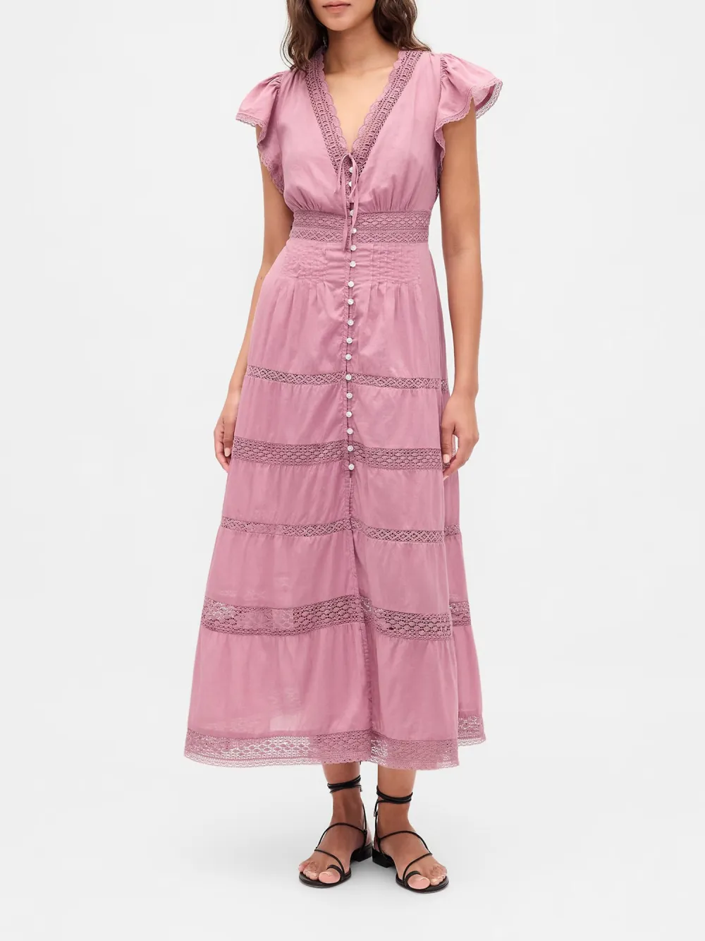 Breathable Button Up Dress