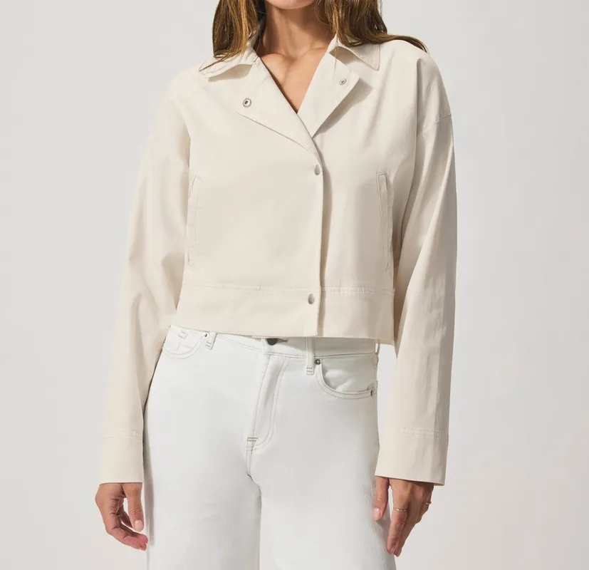Woven Simple Layered Jacket
