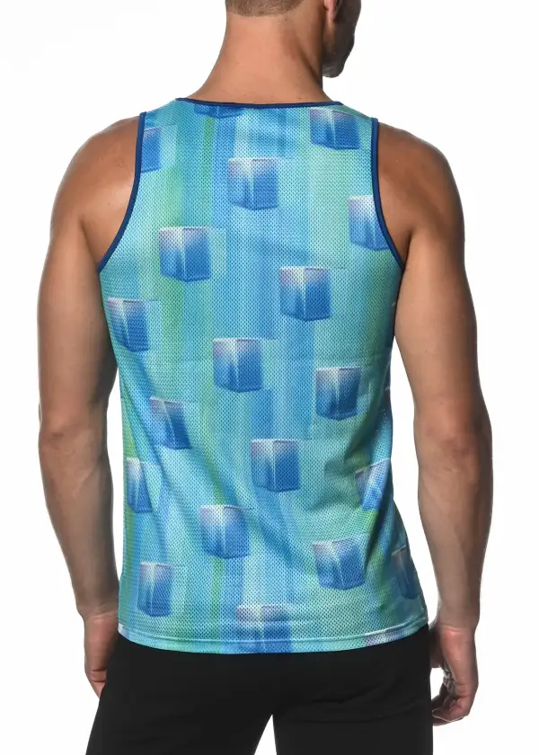Breathable Printed Mesh Tank Top