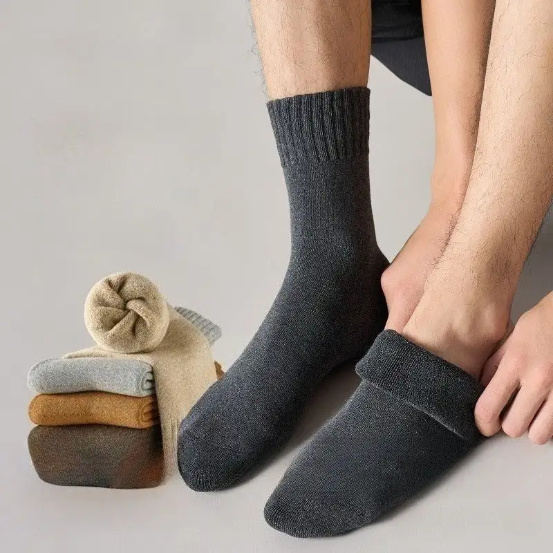 Cozy Thermal Terry Crew Socks