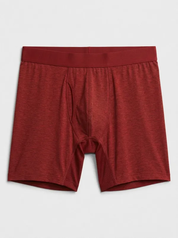 Men's Charcoal Heather Mesh Panel Boxer Briefs