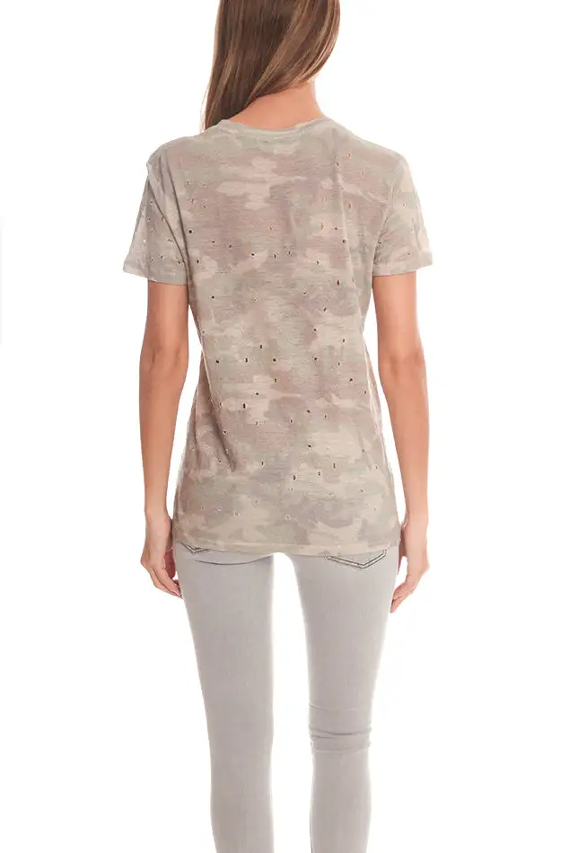 Linen Distressed T-Shirt