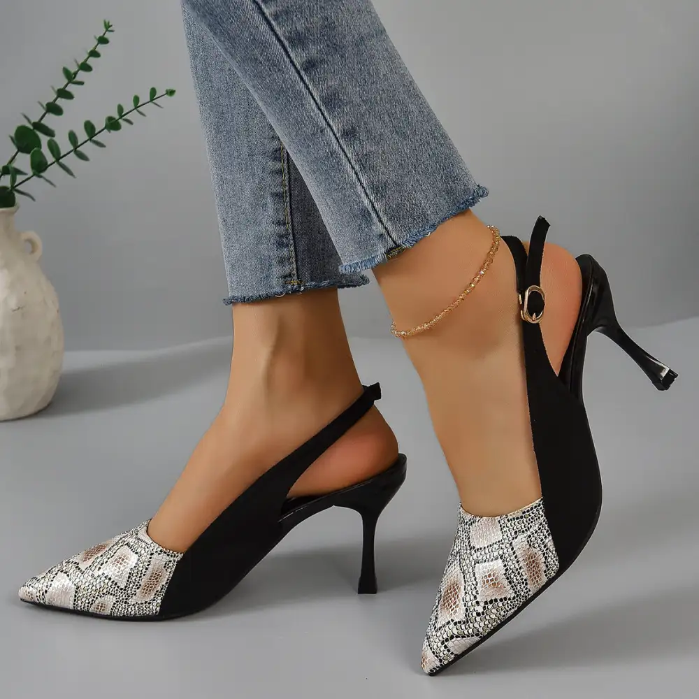 Pointed Toe Stiletto Sandals