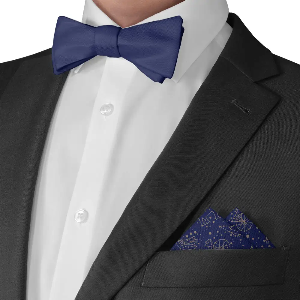Modern Composed Novelty Space Motif Pocket Square