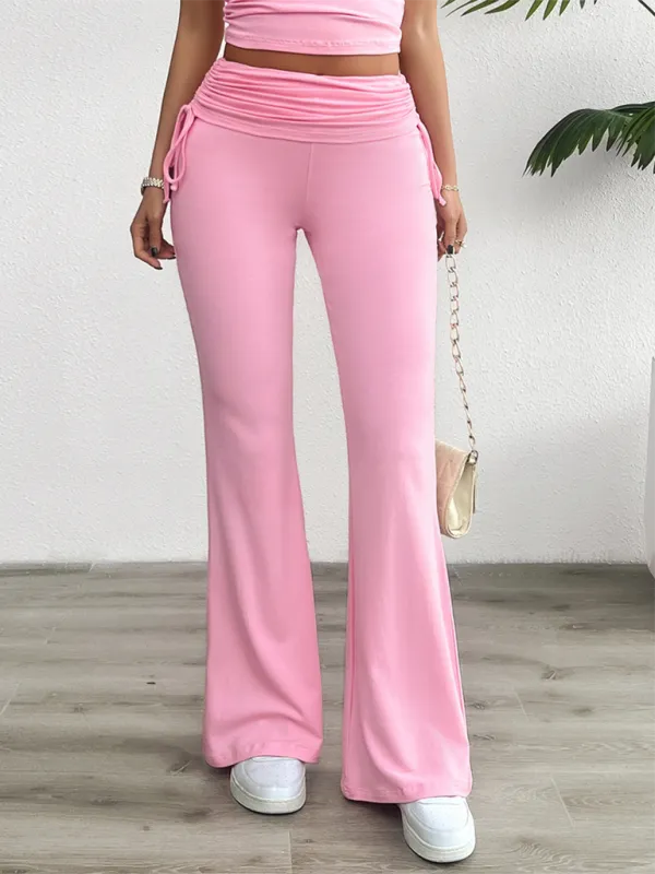 Clean Slim Fit Pleated Trousers Pants