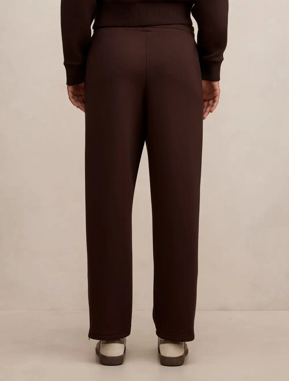 Brown Tapered Leg Track Pants