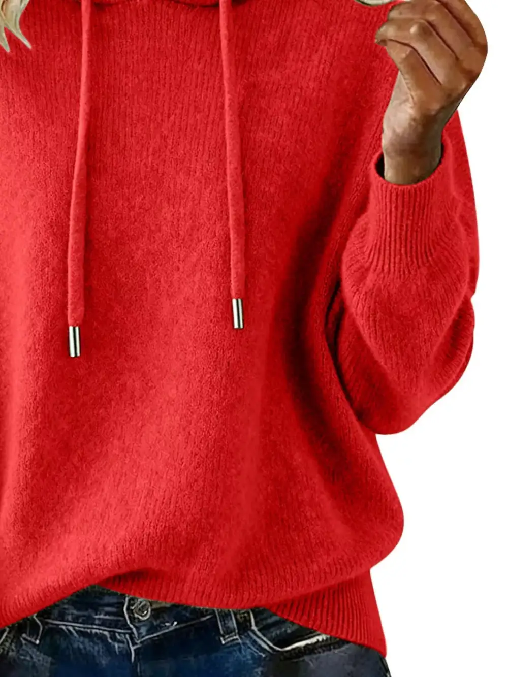 Versatile Drawstring Long Sleeve Sweater