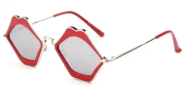 Funky Kissing Lip Shape Hippie Party Sunglasses