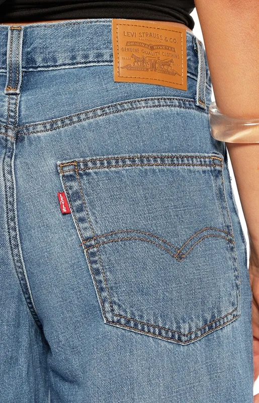 Mid-Wash Baggy Dad Jeans