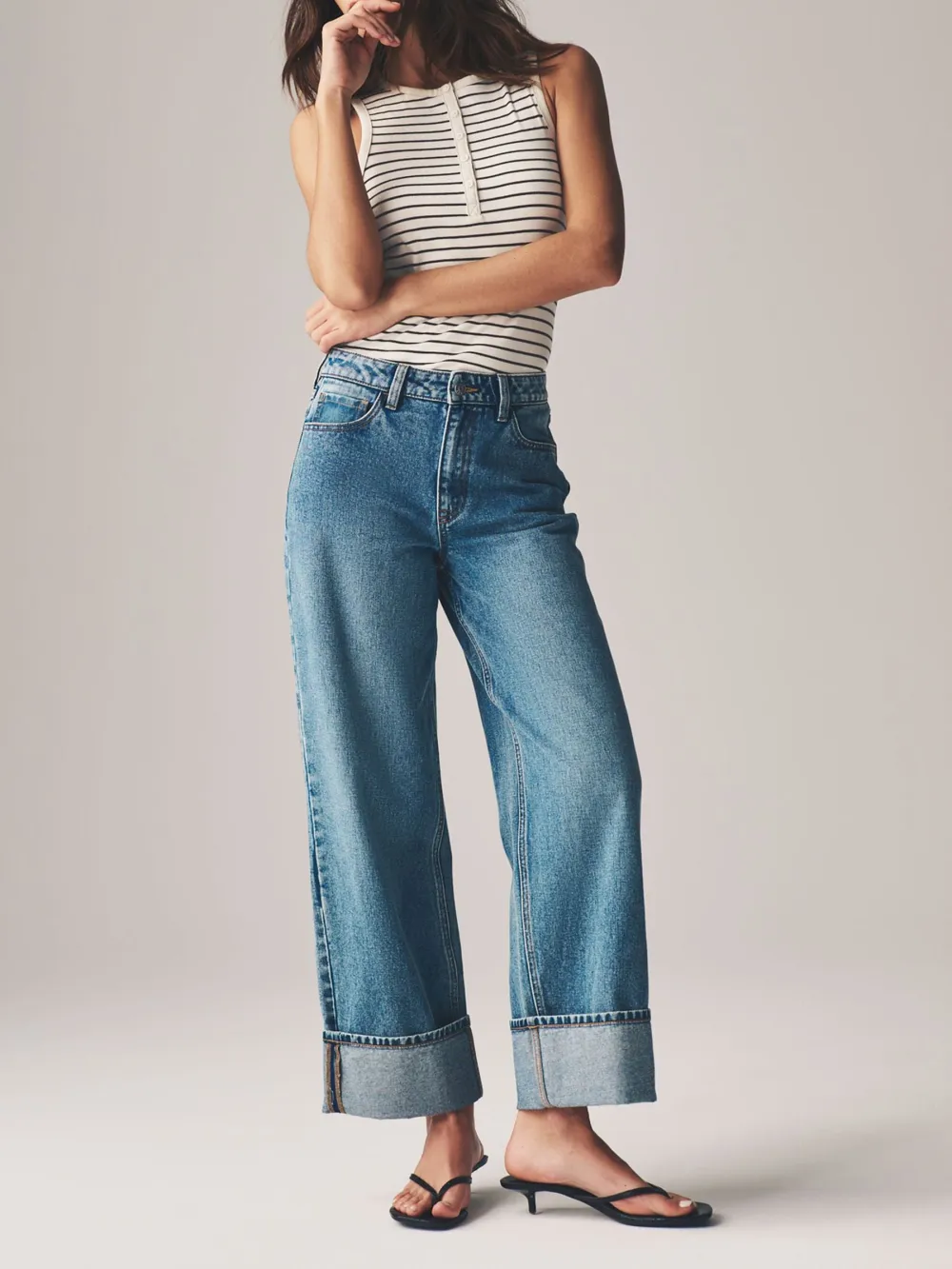 Stripe Ribbed Tank Top