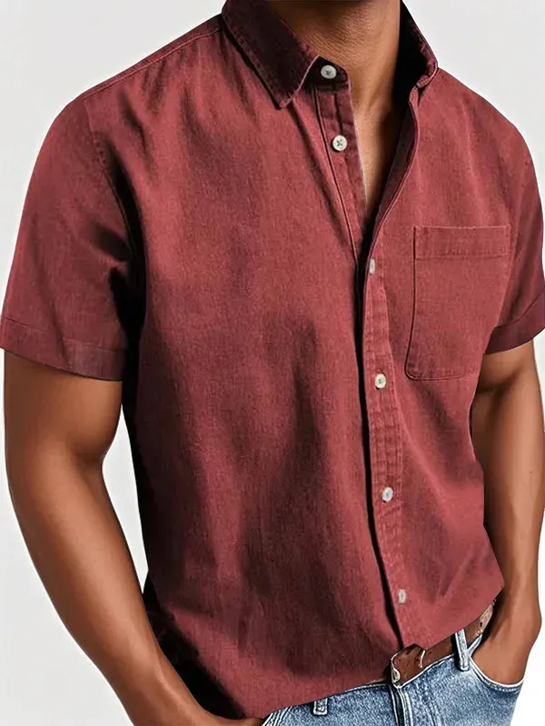 Garment Washed Utility Shirt