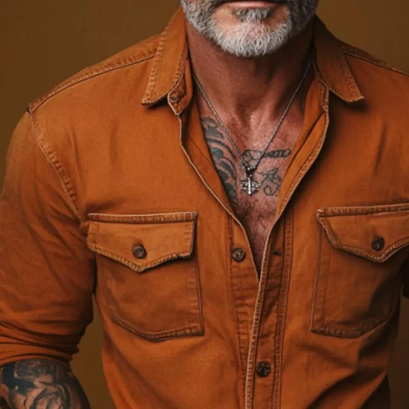 Relaxed Button Pocket Shirt