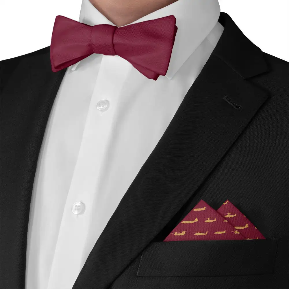 Modern Decorative Military Motif Pocket Square