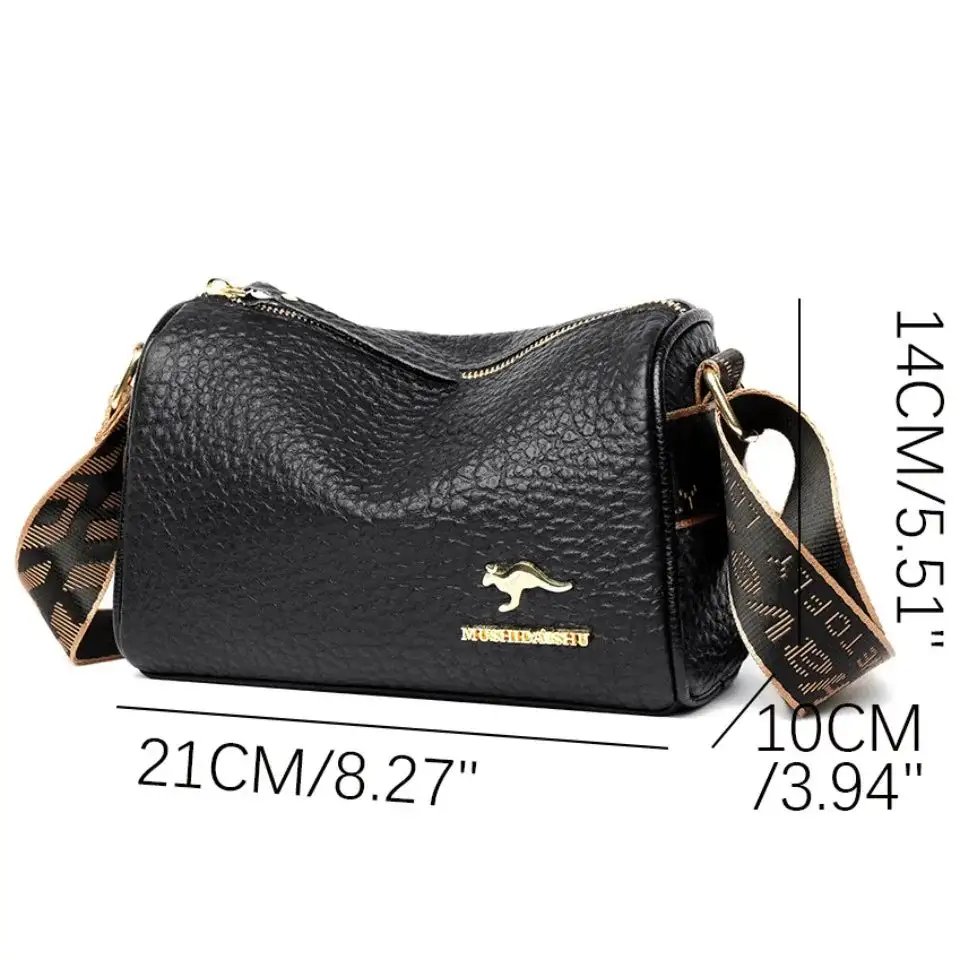 Versatile Structured Soft Crossbody Bag