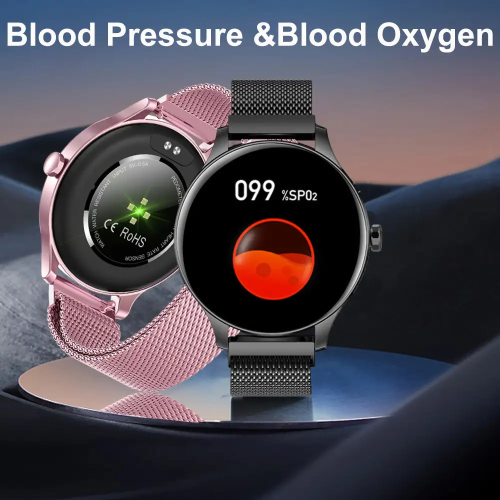 SENBONO NY20, Smart Watch Men Women 360*360 HD Screen Blood Oxygen BP/HR Fitness Tracker IP68 waterproof Sports Smartwatch