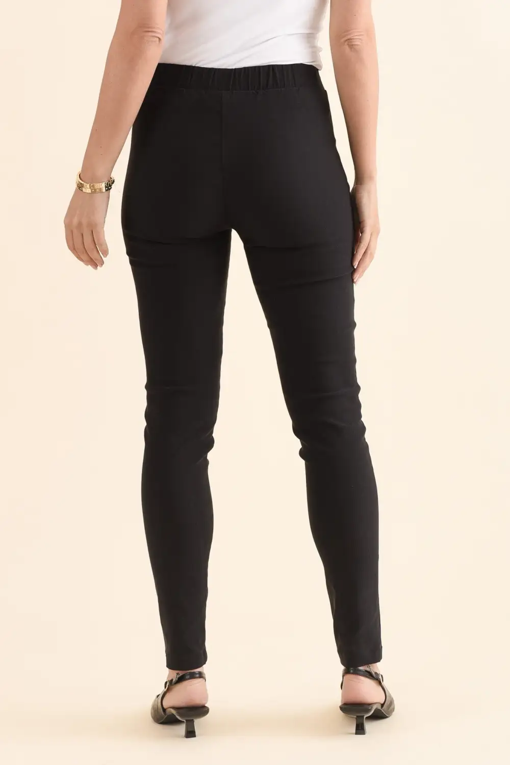 Viscose Pants With High Rise And Pull On