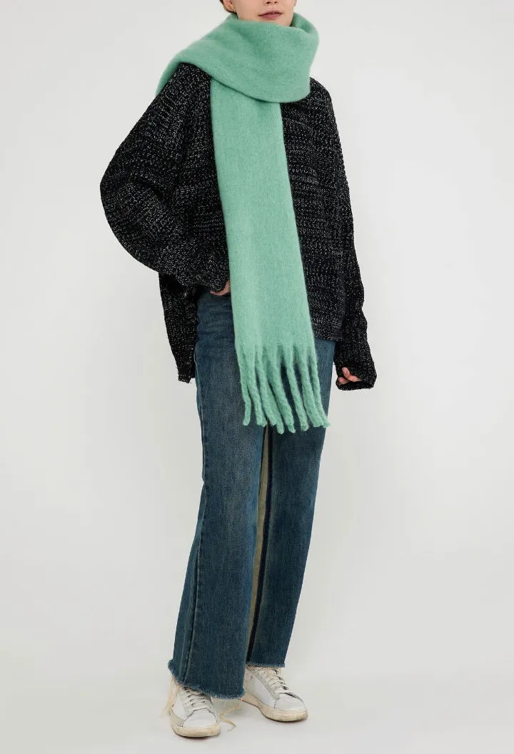 Relaxed Fringe Blanket Scarf