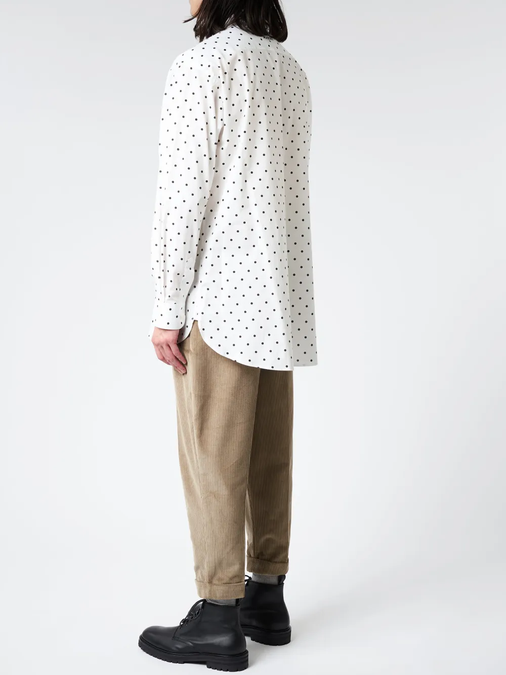 Men's Poplin Dot Print Shirt