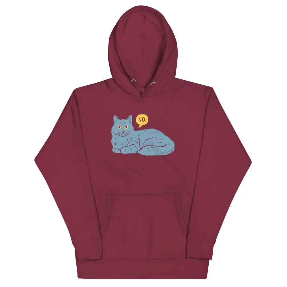 No Cat Unisex Comfort Hoodie