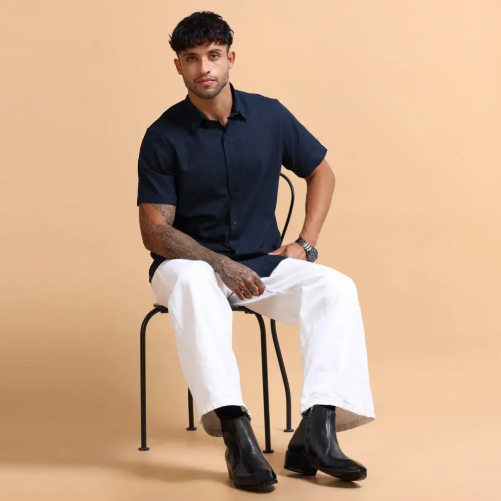 Side Zip Leather Chelsea Boots