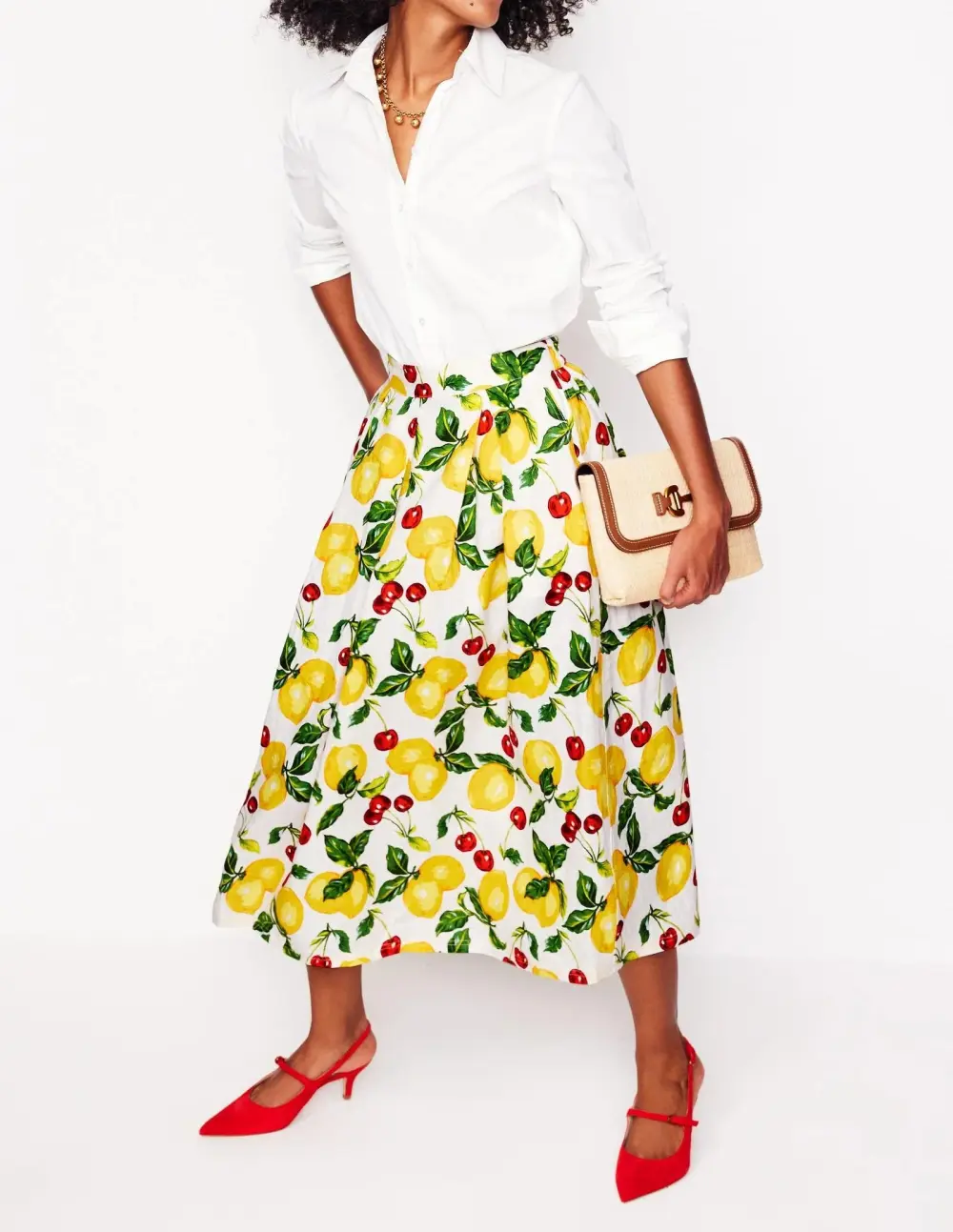 Verity Linen Midi Skirt