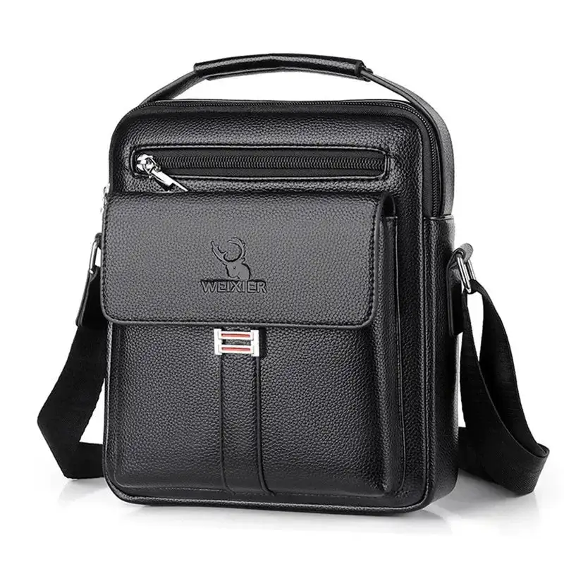 Roomy Zip-Top Crossbody Bag