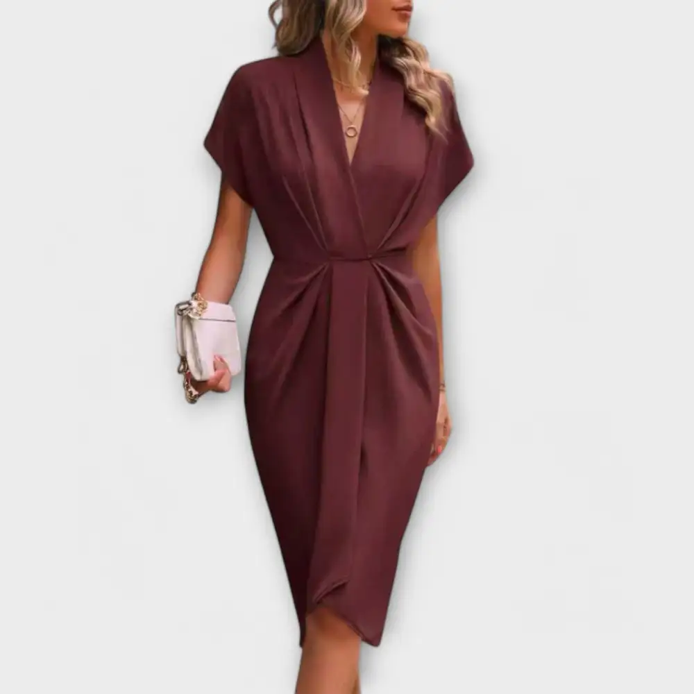 Wrap Flowing Casual Dress