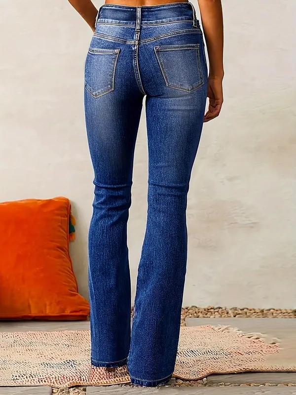 High-waisted Flared Jeans