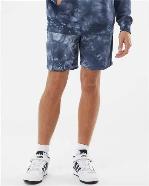 Unisex Fleece Tie Dye Shorts