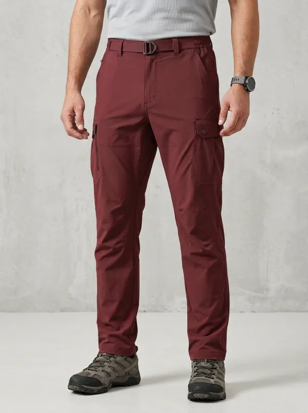 Men's Multi-Pocket Quick-Dry Outdoor Belted Cargo Pants