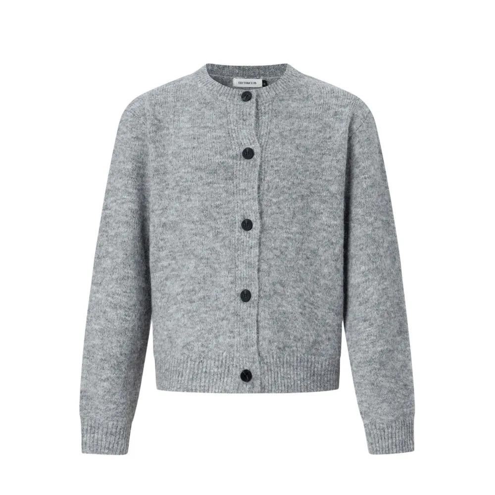 Classic Button-Up Knit Sweater