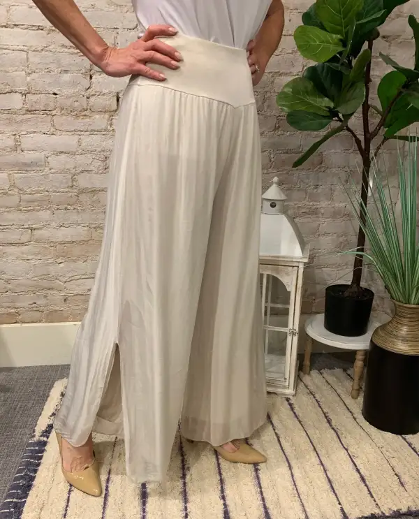 Made In Italy Silk Pant