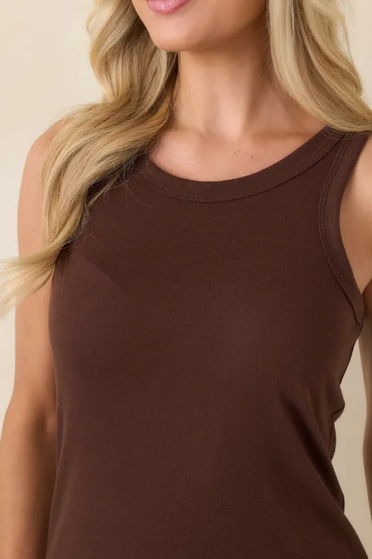 Chocolate Brown Airy Tank