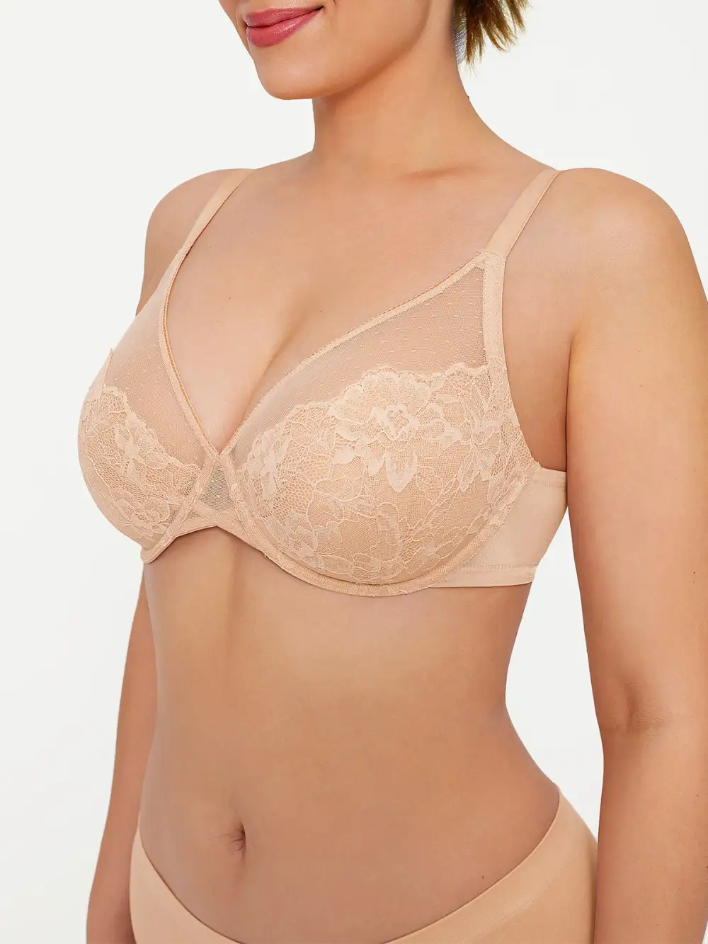 Lightweight Underwire Smoothing Lace Bra