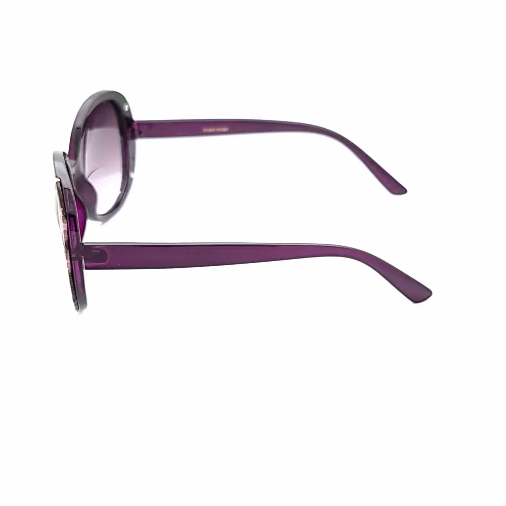 Women's Large Snake Print Round Bifocal Reading Sunglasses