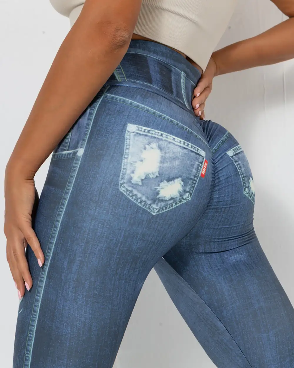 Active Scrunch Denim Leggings