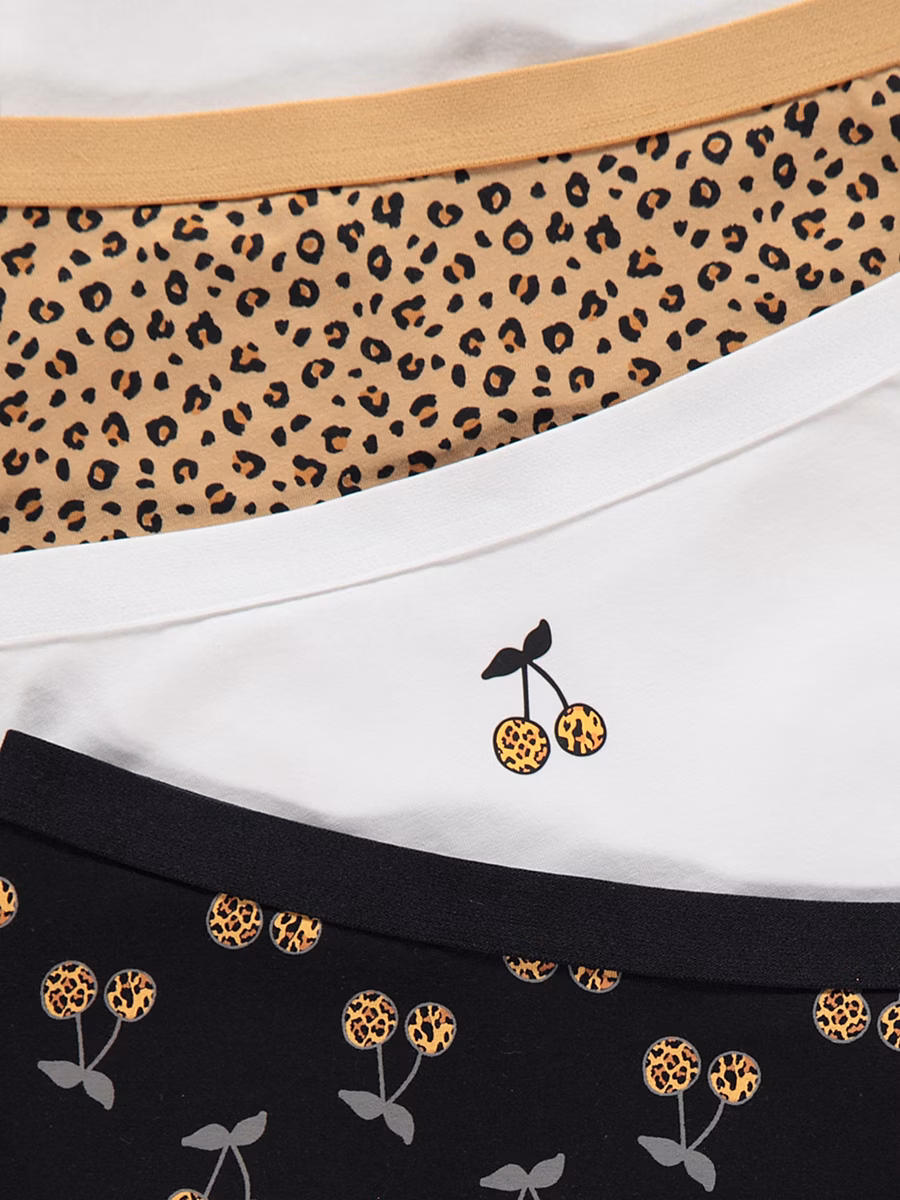 Animal Print Cherry Shorts 5 Pack detail 1