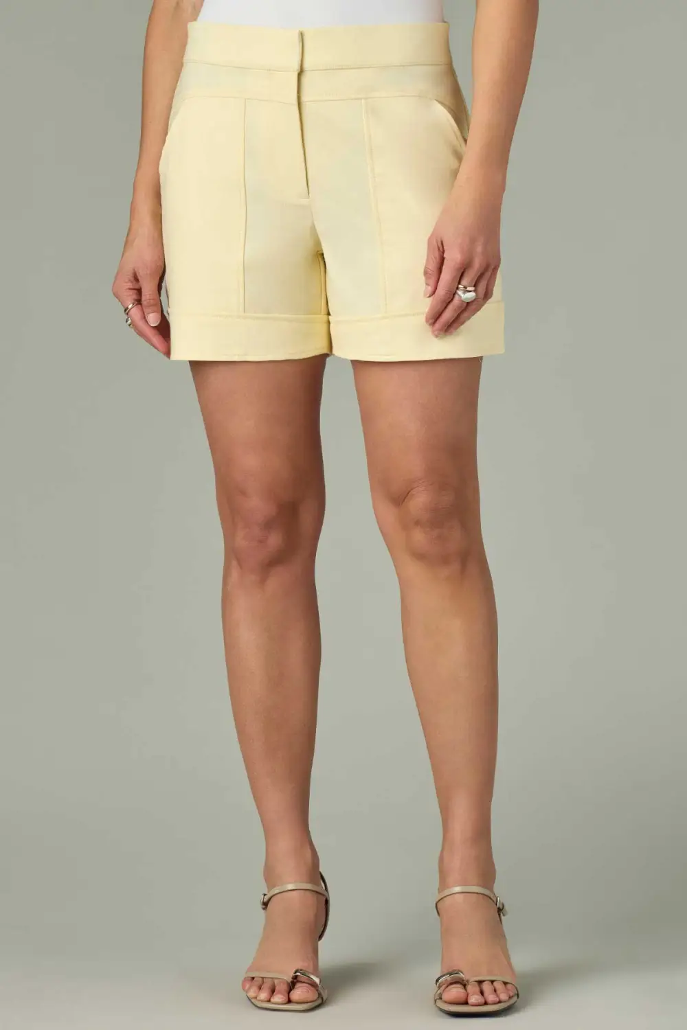 Shorts Curved Hem Yoke