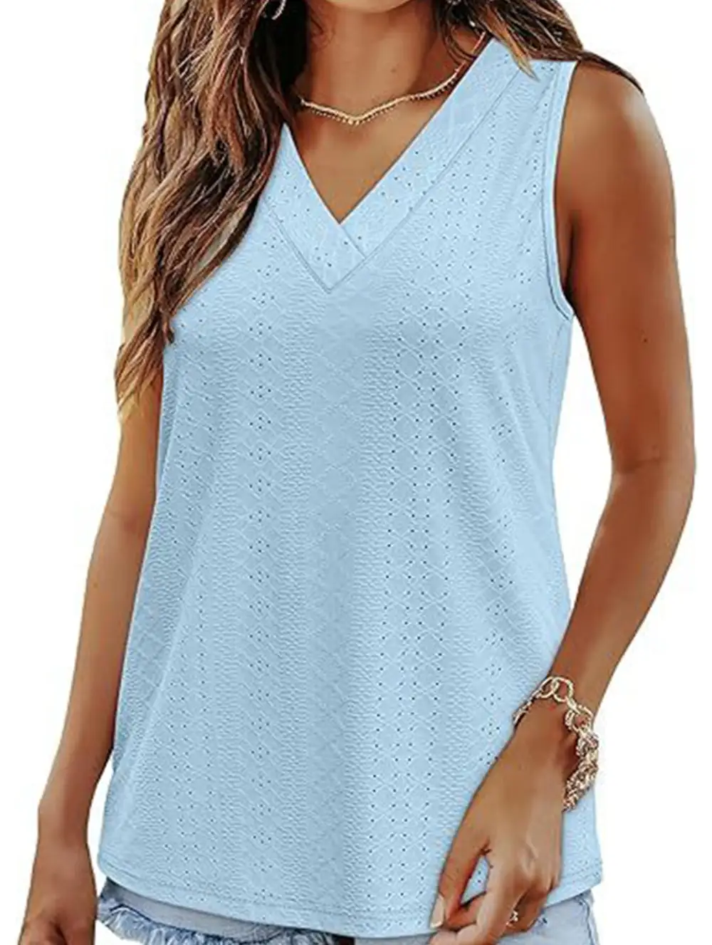 V Neck Loose Vest Top
