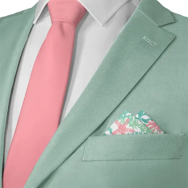 Polished Smart Floral Animal Motif Pocket Square