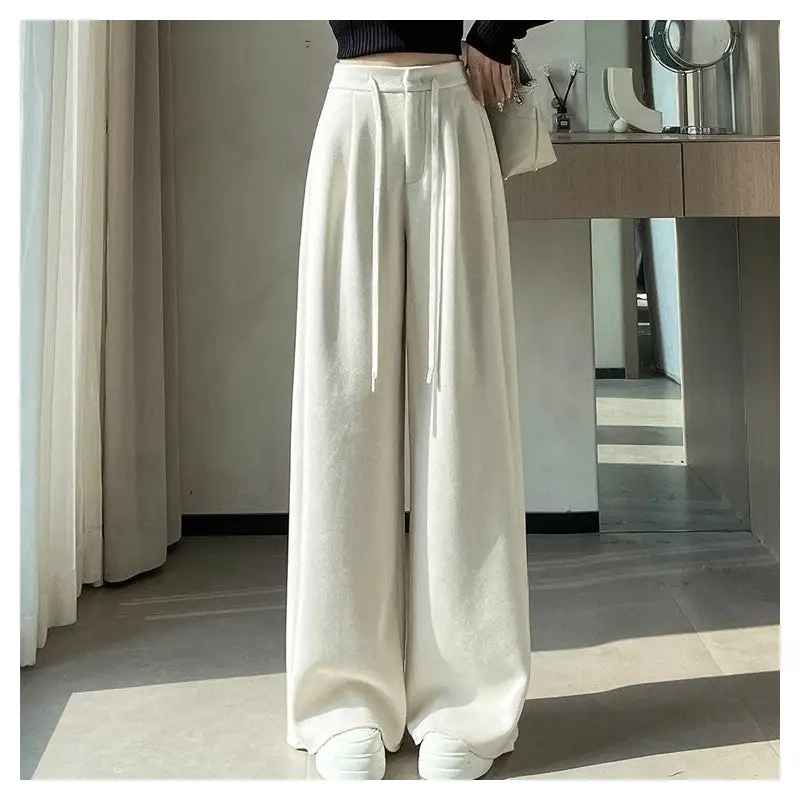 Refined High Waist Wide Leg Pants