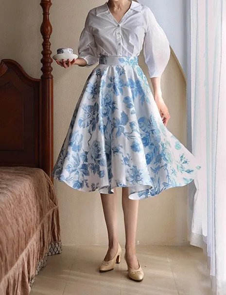 Breezy Carry Everyday Casual Floral Skirt