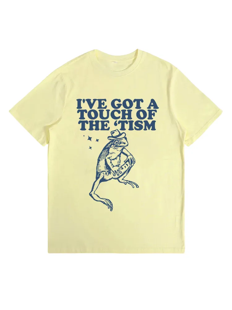 I'Ve Got A Touch Of The ‘Tism Vintage T-Shirt, Retro Funny Frog Shirt, Frog Meme T-Shirt