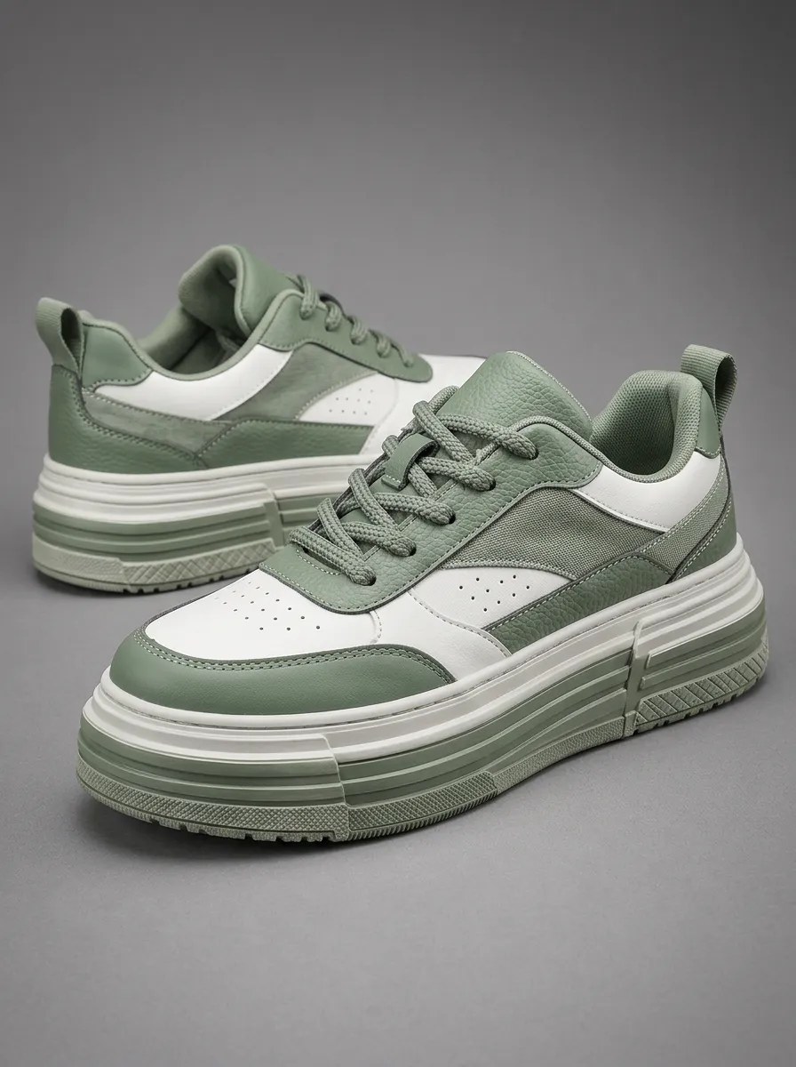 Men's Colorblock Skate Shoes