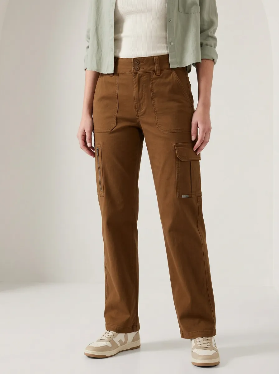Women's Cargo Functional Straight Multi-Pocket Pants